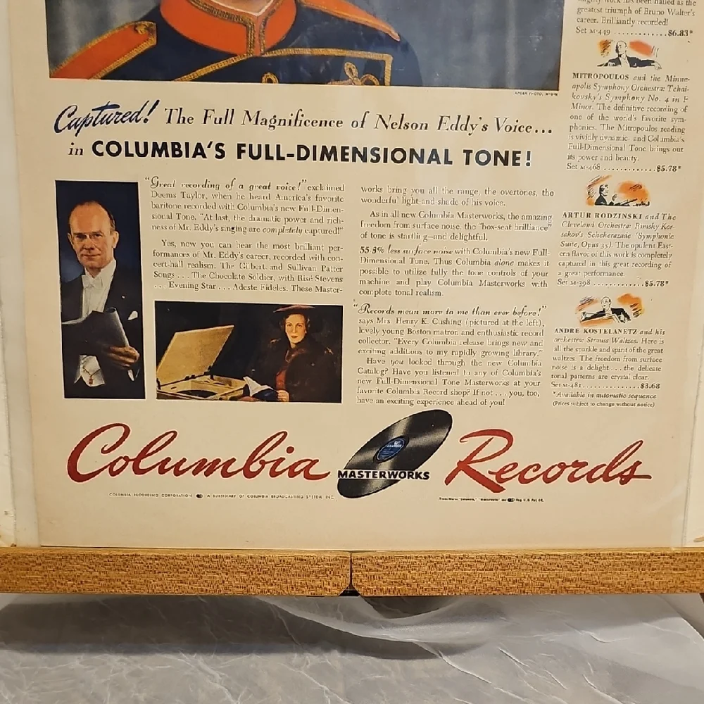 Columbia Records Vintage Advertisement 1942